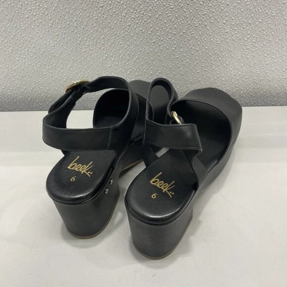NEW BEEK Women’s Inca Platform Heeled Sandals Black Size 6 – New Without Box - Picture 2 of 9
